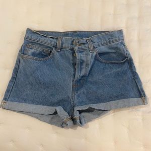 John Galt High Rise Denim Shorts